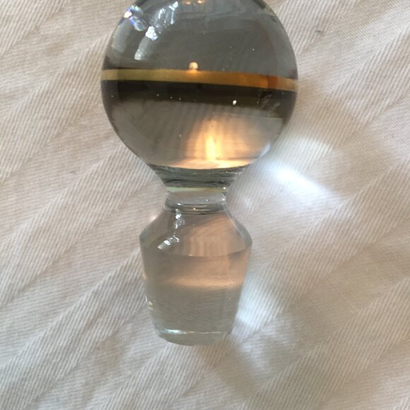 PV France Portieux Vallerysthal French Black Glass Vanity Set 2 Perfume Bottles - Picture 13 of 16